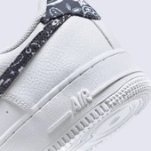 Nike Air Force 1 White Black Paisley Spor Ayakkabı - 4