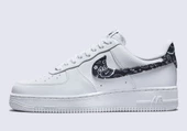 Nike Air Force 1 White Black Paisley Spor Ayakkabı - 1