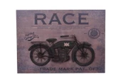 Motorsiklet Tablo Pano Dekoratif Vintage Ev Ofis Hediyelik - 1