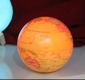 Işıklı Dönen Dünya Küre Dekoratif Hediyelik Okul Gereci - 2