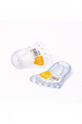 OMAK 3 Adet Ayak Şekilli Kapı Stoperi Rampası Şeffaf Kapı Stobu Çarpma Önleyici - 1