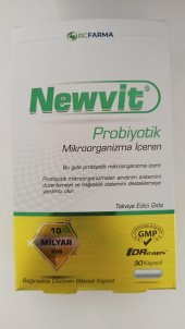 Newvit Probiyotik 30 Kapsül(Yeni Ambalajlı) 8682125462035 - 1