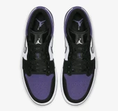 Nike Air Jordan 1 Low Court Purple Erkek Spor Ayakkabı thumbnail 2