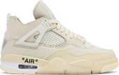 Nike Air Jordan Retro 4 x Off White Sail Erkek Spor Ayakkabı - 1