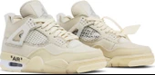 Nike Air Jordan Retro 4 x Off White Sail Erkek Spor Ayakkabı - 8