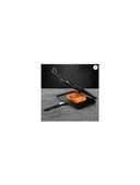 FMS Granit Döküm Ocak Üstü El Tost ve Çok Amaçlı Grill Tava 26 cm - Siyah - D3001SYH - 1