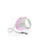 Flexi Style Pembe Şerit Small 3 metre Gezdirme Tasması - 1