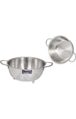 FMS Paslanmaz 18/10 Çelik 24 cm Ayaklı Süzgeç - 7024 - 1