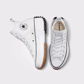 Converse Run Star Hike Canvas Platform Kadın Beyaz Sneaker Ayakkabı 166799C thumbnail 4