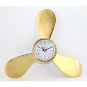 Pirinç Duvara Asmalı Pervane Tasarımı Saat thumbnail 1