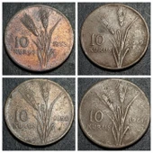 EscoinesKoleksiyon 1958/59/60/61/62/63/64/65/66/67/68/69/70/71/72/73 10Kuruş Takım HALİYLE eski para - 1