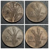 EscoinesKoleksiyon 1958/59/60/61/62/63/64/65/66/67/68/69/70/71/72/73 10Kuruş Takım HALİYLE eski para - 7