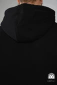 Oversize Kapşonlu Hoodie (Siyah) - 6
