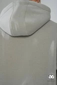 Oversize Kapşonlu Hoodie (Gri) - 6