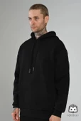 Oversize Kapşonlu Hoodie (Siyah) - 3