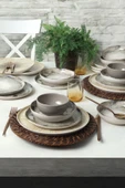 Keramika Brown Wave Yemek Takımı 24 Parça 6 Kişilik 21976-77-78 - 1