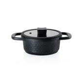 Schafer Hektor 3 lü Döküm Tencere Seti 6 Parça-Siyah - 3