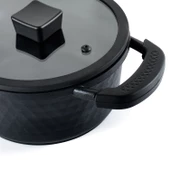 Schafer Hektor 3 lü Döküm Tencere Seti 6 Parça-Siyah - 5