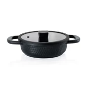 Schafer Hektor 3 lü Döküm Tencere Seti 6 Parça-Siyah - 4