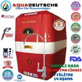 AQUA DEUTSCHE  KIRMIZI BEYAZ POMPALI 12 LİTRE 7 FİLTRE 14 AŞAMA SU ARITMA CİHAZI thumbnail 1