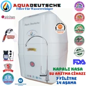AQUA DEUTSCHE BEYAZ POMPALI 12 LİTRE 7 FİLTRE 14 AŞAMA SU ARITMA CİHAZI thumbnail 1
