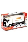 Polesie 96364 CİTY-2 SÜRTMELİ KAPALI KASA KAMYON (IŞIKLI VE SESLİ) (BEYAZ KABİN) (KUTUDA) - 1