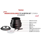 Tefal Ingenio Excellence Titanyum 6X Büyük Set 12 Parça thumbnail 2