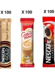 Nescafe Gold 2  gr x100'lü+nestle Coffee Mate 5 gr x100'lü+ Classic 2 gr x100'lü - 1