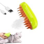 3B Trend Buharlı Kedi Köpek Fırçası Şarjlı Soğuk Buhar Tüy Tarağı - 1