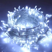 VIP KALİTE 50 METRE BEYAZ LED IŞIK BEYAZ İP LED IŞIK MODLU 220V BEYAZ YILBAŞI AĞACI IŞIĞI NOEL IŞIĞI thumbnail 1