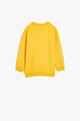 Koton Erkek Bebek Sweatshirt Aslan Baskılı Uzun Kollu Bisiklet Yaka Düğme Detaylı Pamuklu - 2