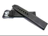 Fado& Fosil  Uyumlu &Her Saate Uyumlu greyzi  Deri Saat Kordonu 24  mm  (84)  gri thumbnail 1