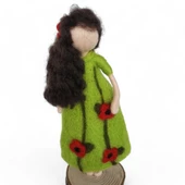 Çiçek Kız Keçe Bebek thumbnail 2