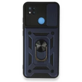 Smody Xiaomi Redmi 9C İle Uyumlu Kılıf Kamera Korumalı Sürgülü Yüzüklü Standlı Tank thumbnail 2