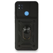 Smody Xiaomi Redmi 9C İle Uyumlu Kılıf Kamera Korumalı Sürgülü Yüzüklü Standlı Tank thumbnail 3