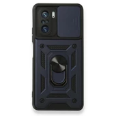 Smody Xiaomi Poco F3 İle Uyumlu Kılıf Kamera Korumalı Sürgülü Yüzüklü Standlı Tank thumbnail 2