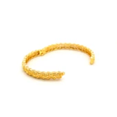 Çelik Kelepçe Altın Kaplama Kadın Hint Model BLZ-602 - 2