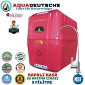 AQUA DEUTSCHE PREMIUM KIRMIZI MONTAJ DAHİL 8 LİTRE 5 FİLTRE 10 AŞAMA SU ARITMA CİHAZI thumbnail 1