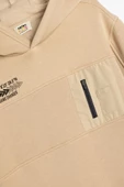 Koton Erkek Çocuk Kapşonlu Sweatshirt Slogan Baskılı Uzun Kollu Pamuk Karışımlı - 3
