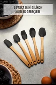 5 Parça Bambu Saplı Mini Supatula Seti - 1