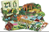 3D Dev Yer Yapbozu Yağmur Ormanı 54 Parça Hayvanlar Puzzle - 2