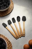5 Parça Bambu Saplı Mini Supatula Seti - 2