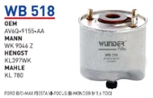 WB518 MAZOT FİLTRESİ  FORD B/C-MAX FİESTA VI-FOCUS III-MONDEO IV  AV6Q-9155-AA , KL780 ,  WK9046Z - 1