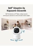 Anker Eufy Security C220 360 Derece Dönebilen Kızılötesi Gece Görüşlü IP Kamera - T8W1 (Anker Türkiye Garantili) - 3