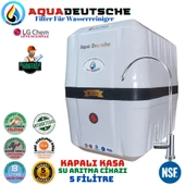 AQUA DEUTSCHE PREMIUM BEYAZ SİYAH MONTAJ DAHİL 8 LİTRE 5 FİLTRE 10 AŞAMA SU ARITMA CİHAZI thumbnail 1
