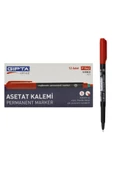 Gıpta Markör Asetat Kalemi S Kırmızı - 12 Adet - 1