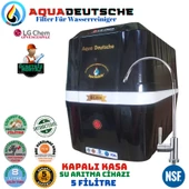 AQUA DEUTSCHE PREMIUM SİYAH BEYAZ MONTAJ DAHİL 8 LİTRE 5 FİLTRE 10 AŞAMA SU ARITMA CİHAZI thumbnail 1