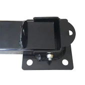 Bariyer Direği Kilitli Yatar Park Bariyeri Kişisel Katlanır Otopark Direk 60 cm (2 ADET) Siyah - 5