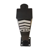 Bariyer Direği Kilitli Yatar Park Bariyeri Kişisel Katlanır Otopark Direk 60 cm (2 ADET) Siyah - 2