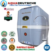 AQUA DEUTSCHE PREMIUM GRİ SİYAH MONTAJ DAHİL 8 LİTRE 5 FİLTRE 10 AŞAMA SU ARITMA CİHAZI thumbnail 1